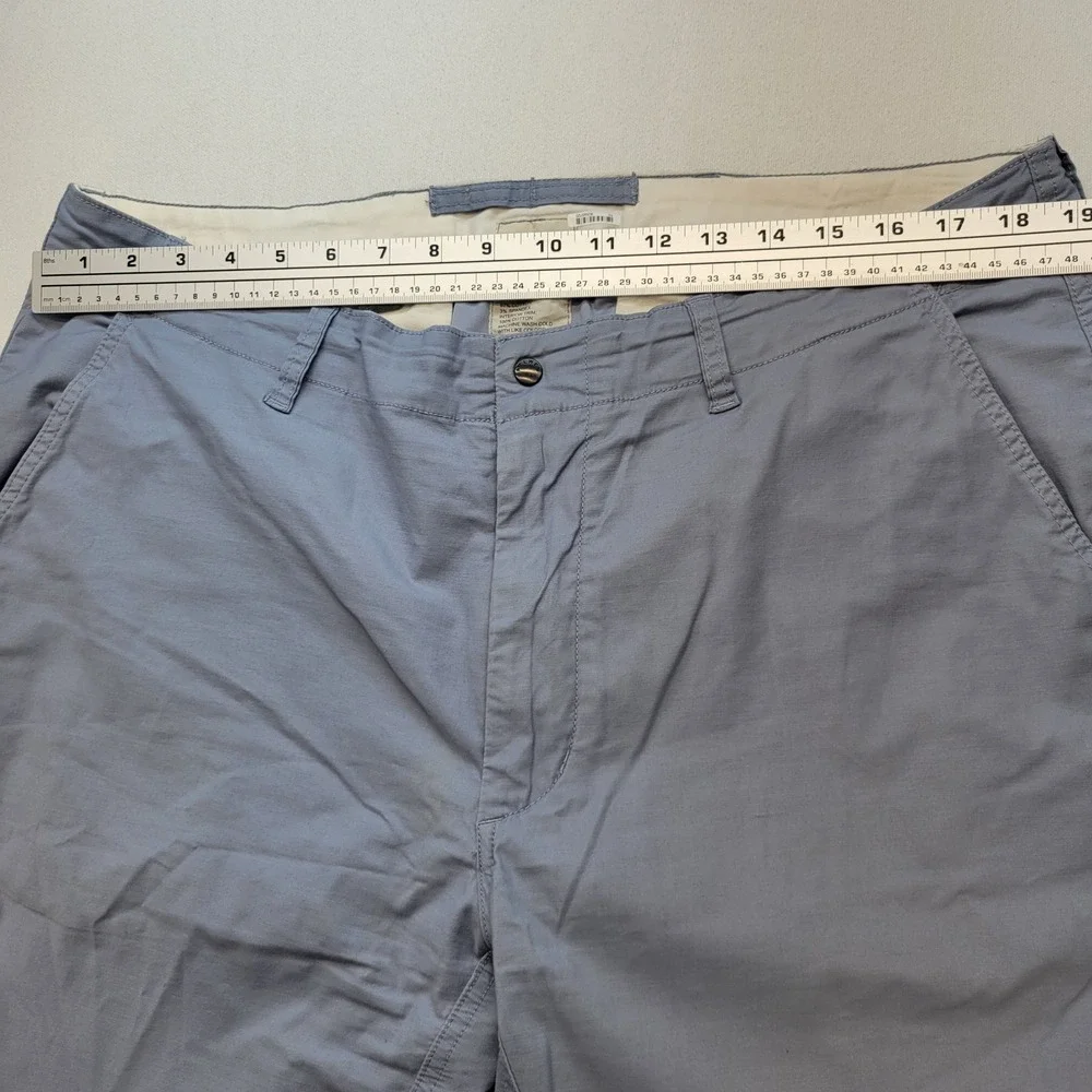 Relwen Chino Pants Mens 36x29 Blue Straight Leg Stretch Cotton Casual Trousers